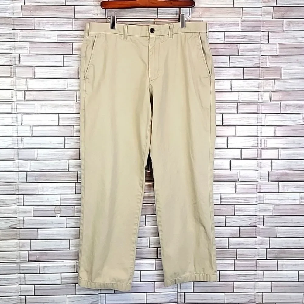 Lands End Men's khaki Chinos Size 36